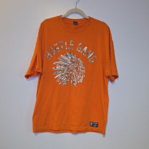 Hustle Gang Vibrant Orange Tee